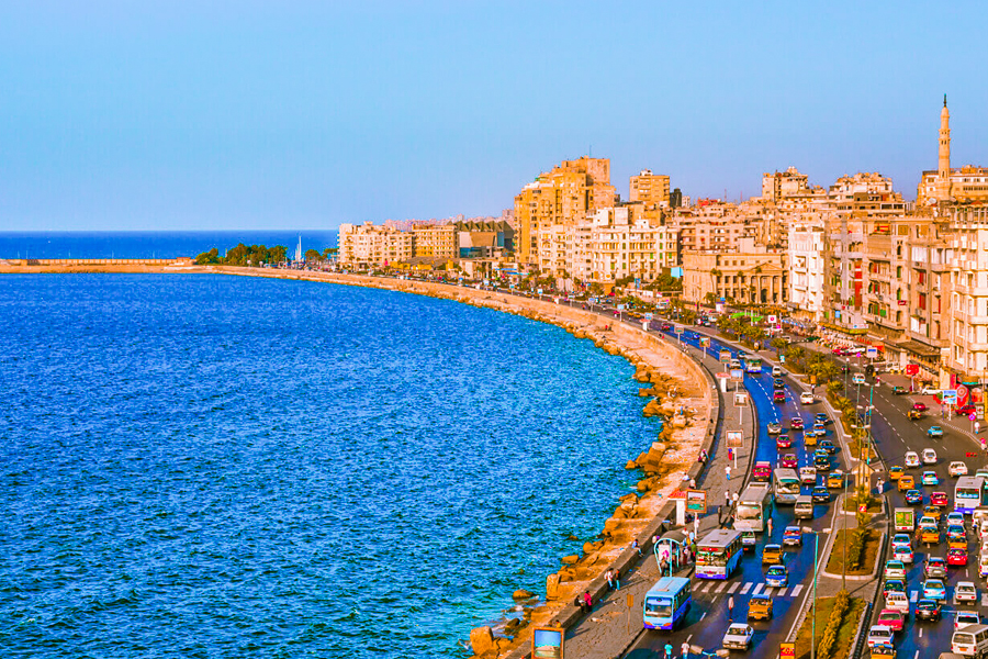 Exploring Alexandria's Coastal Beauty: A Scenic Drive along the Mediterranean Sea